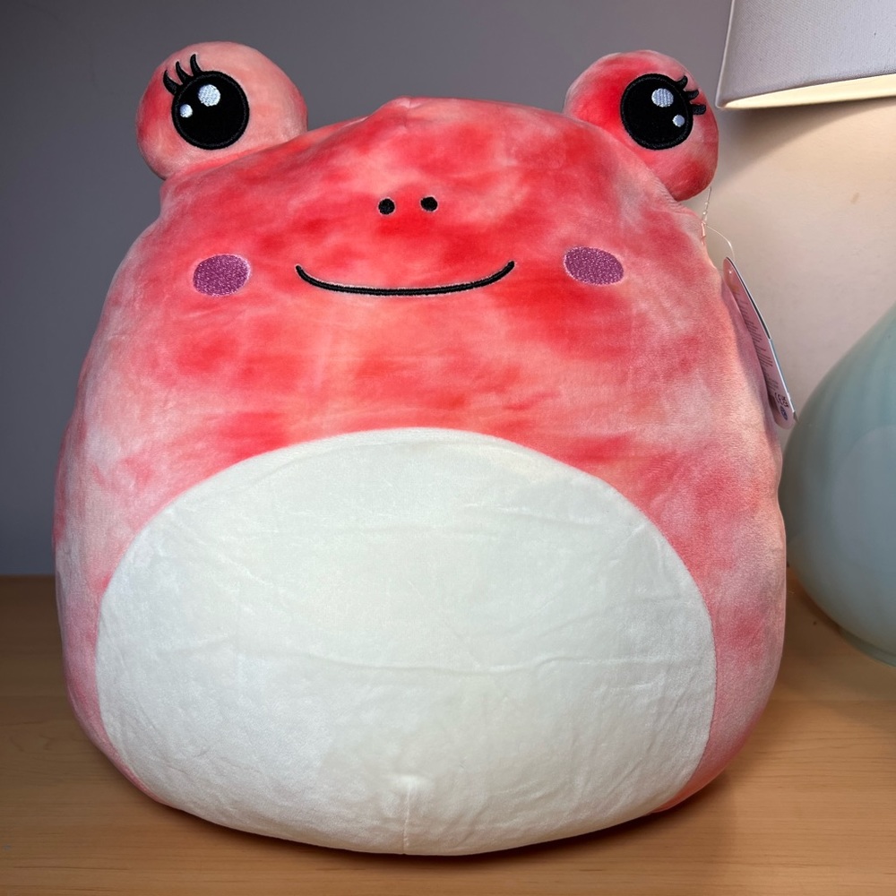 12” Fanina the Pink Frog (14”) NWT Squishmallows Kellytoy
